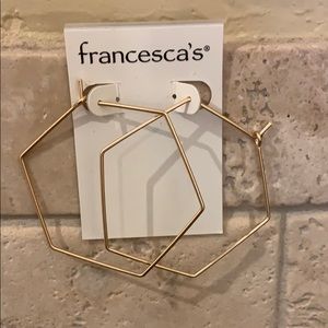 Francesca’s gold earrings